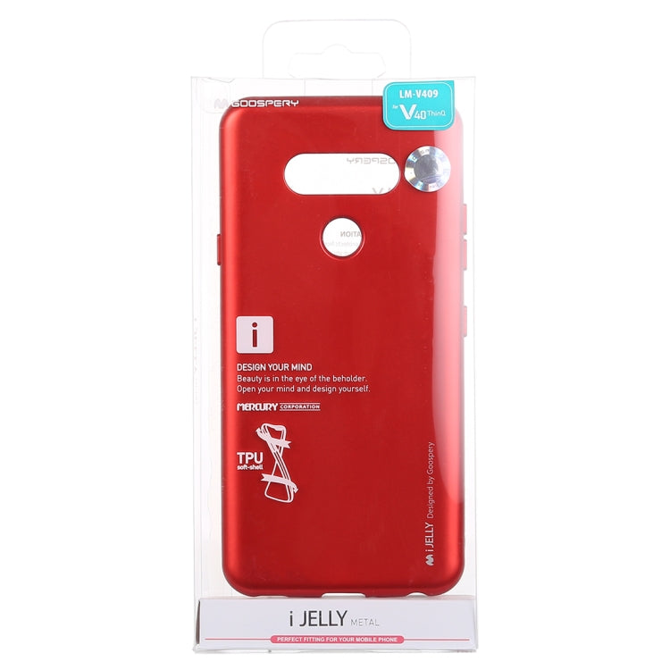 GOOSPERY I JELLY Metal Series Shockproof Soft TPU Case for LG V40 ThinQ