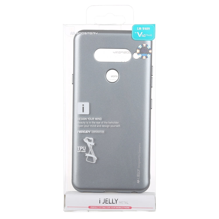 GOOSPERY I JELLY Metal Series Shockproof Soft TPU Case for LG V40 ThinQ