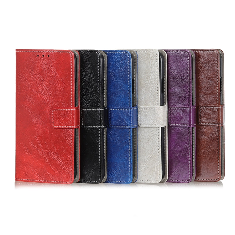 For LG G8 ThinQ Retro Crazy Horse Texture Horizontal Flip Leather Case with Holder & Card Slots & Wallet & Photo & Environmental PU