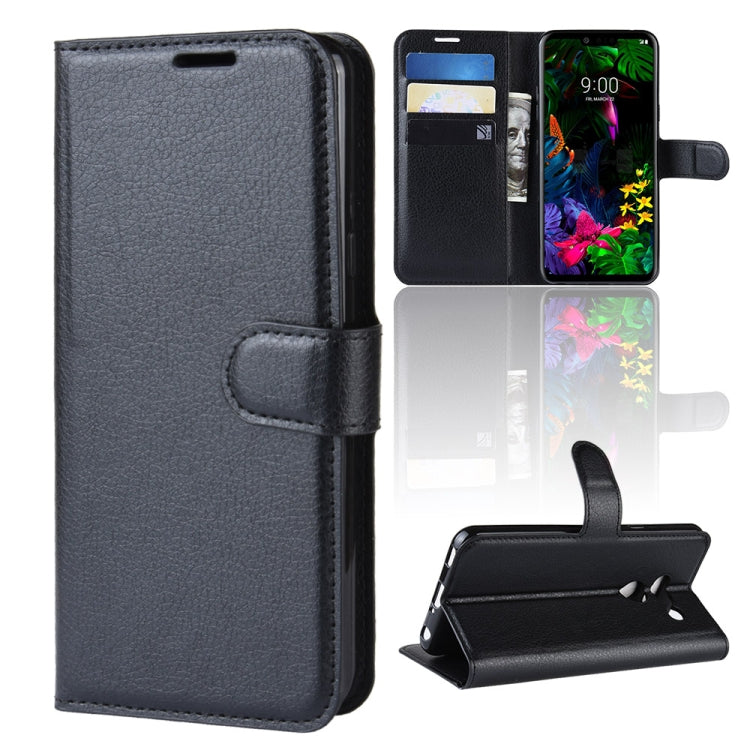 Litchi Texture Horizontal Flip Leather Case for LG G8 ThinQ, with Wallet & Holder & Card Slots