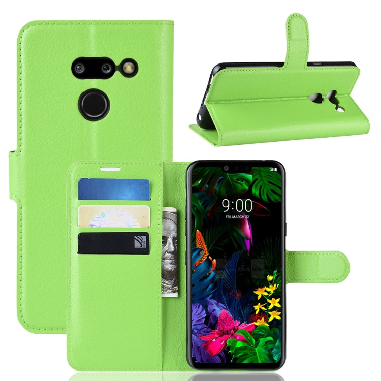 Litchi Texture Horizontal Flip Leather Case for LG G8 ThinQ, with Wallet & Holder & Card Slots