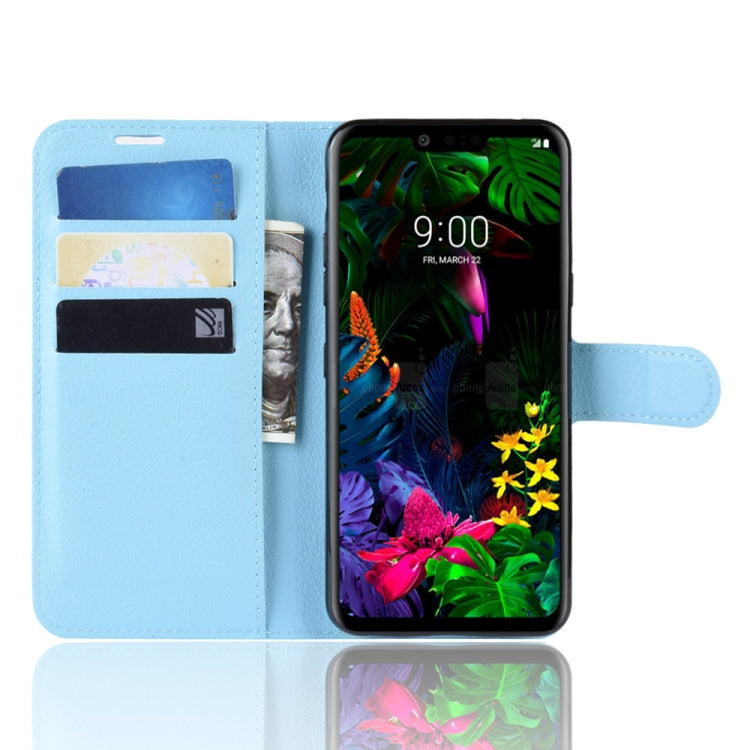 Litchi Texture Horizontal Flip Leather Case for LG G8 ThinQ, with Wallet & Holder & Card Slots