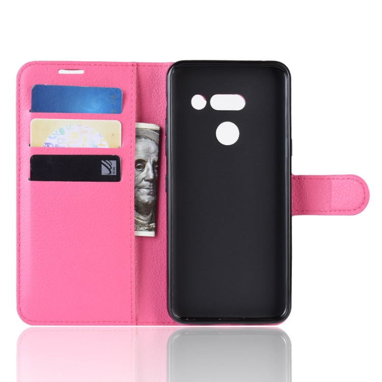 Litchi Texture Horizontal Flip Leather Case for LG G8 ThinQ, with Wallet & Holder & Card Slots