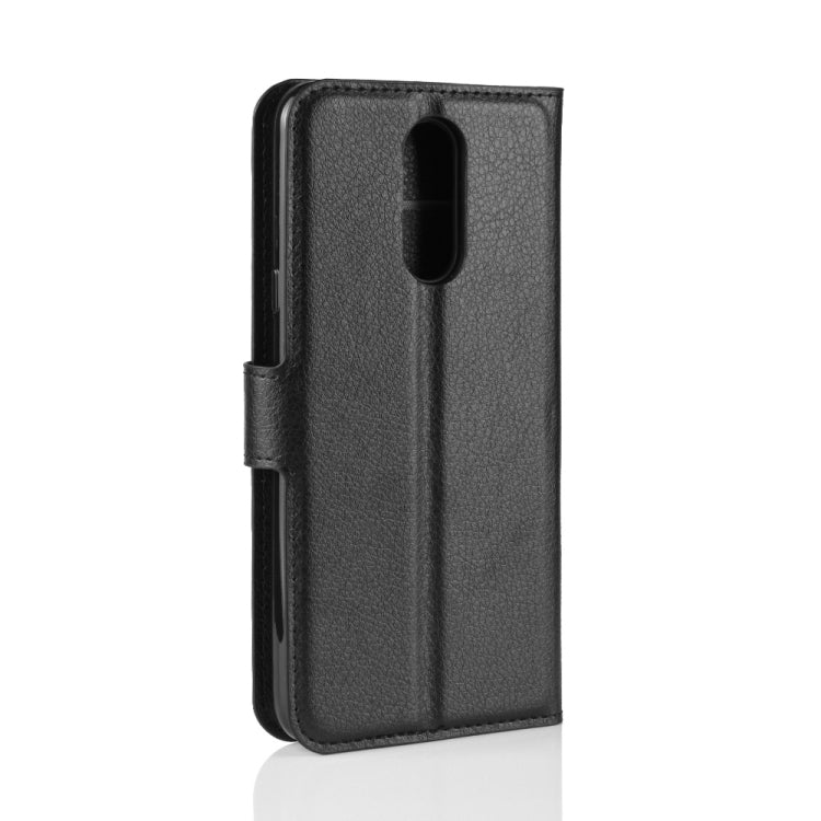 Litchi Texture Horizontal Flip Leather Case for LG K40, with Wallet & Holder & Card Slots