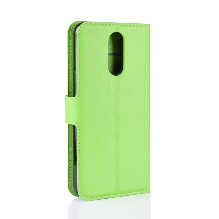 Litchi Texture Horizontal Flip Leather Case for LG K40, with Wallet & Holder & Card Slots