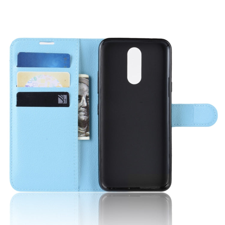 Litchi Texture Horizontal Flip Leather Case for LG K40, with Wallet & Holder & Card Slots