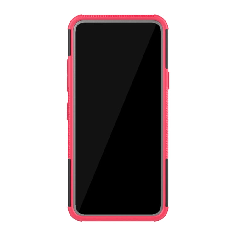 Shockproof PC + TPU Tire Pattern Case for LG K40, with Holder