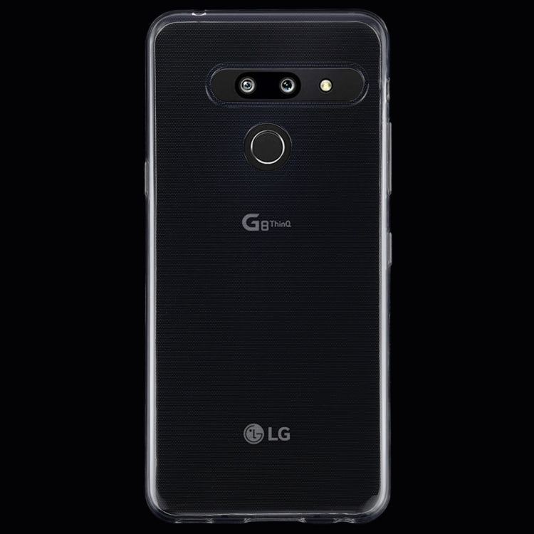 50 PCS 0.75mm Ultrathin Transparent TPU Soft Protective Case for LG G8 ThinQ