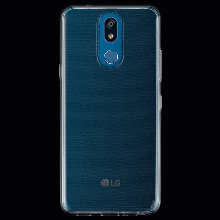 50 PCS 0.75mm Ultrathin Transparent TPU Soft Protective Case for LG K40