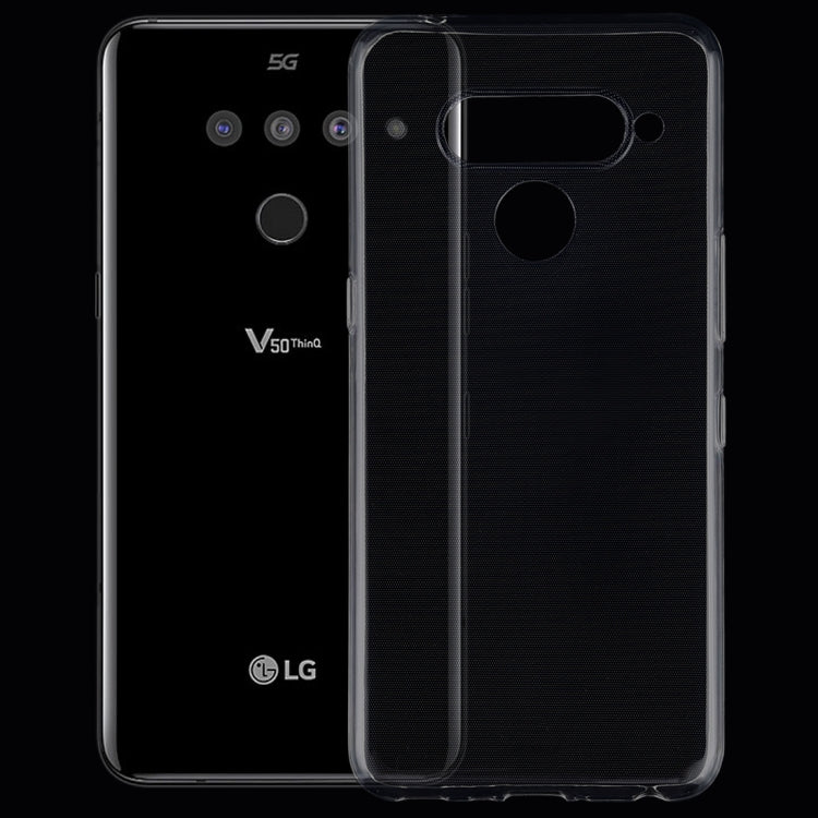 0.75mm Ultrathin Transparent TPU Soft Protective Case for LG V50 ThinQ 5G