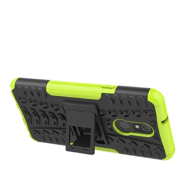 Tire Texture TPU+PC Shockproof Case for LG Q Stylo 5, with Holder