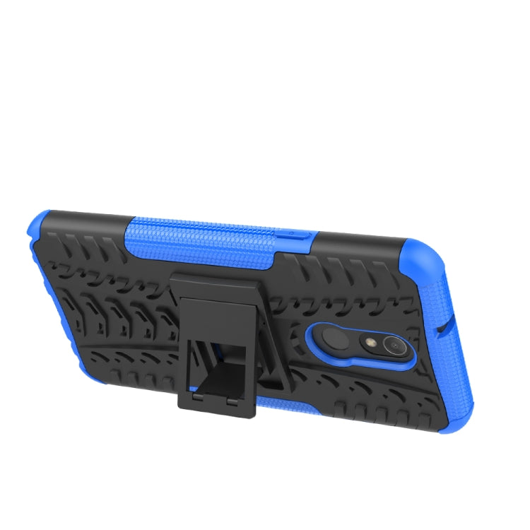 Tire Texture TPU+PC Shockproof Case for LG Q Stylo 5, with Holder