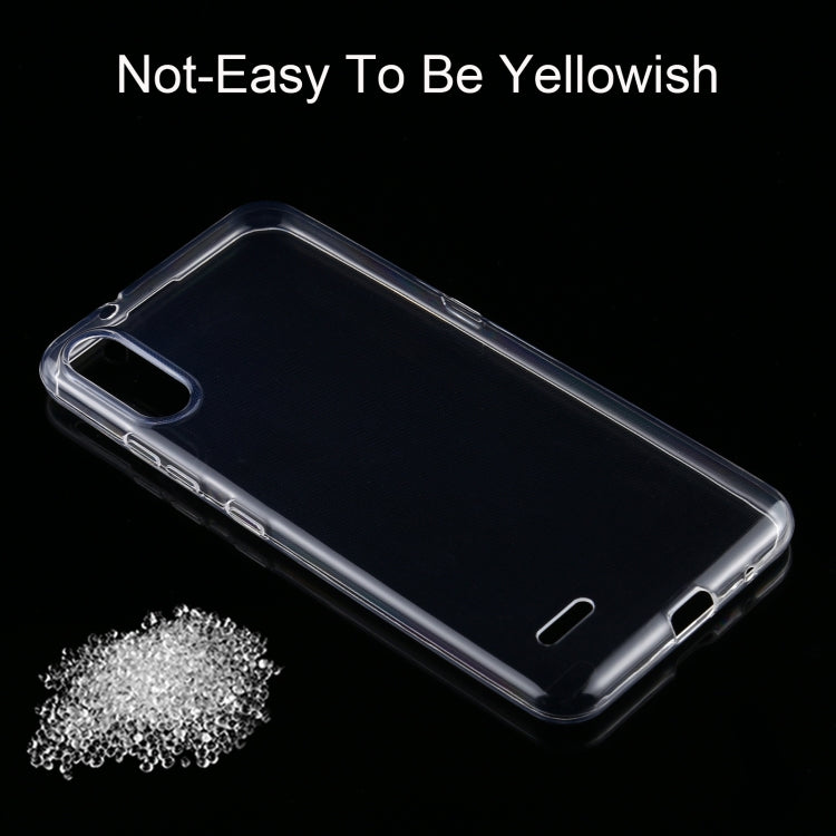 For LG K22 0.75mm Ultra-thin Transparent TPU Soft Protective Case