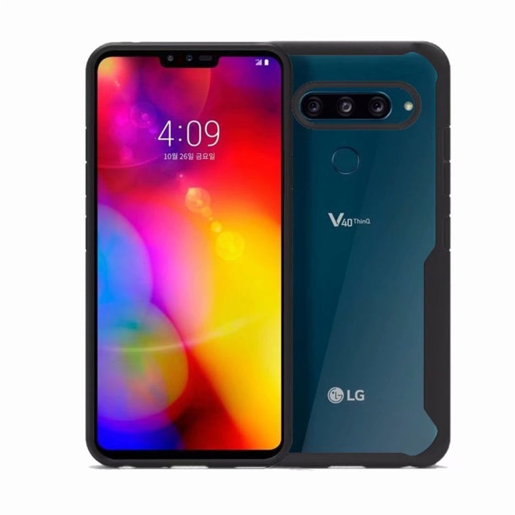 Transparent PC + TPU Full Coverage Shockproof Protective Case for LG V40 ThinQ