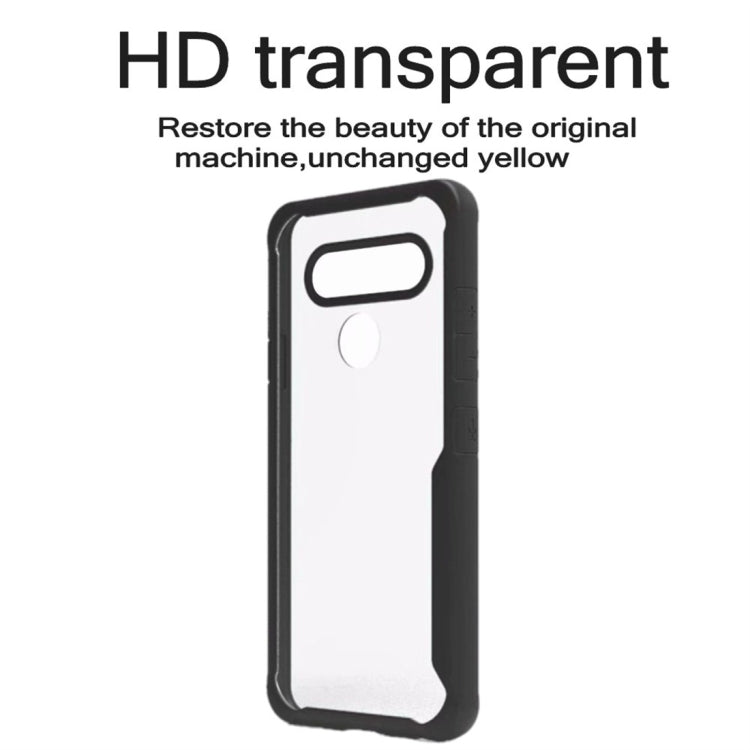 Transparent PC + TPU Full Coverage Shockproof Protective Case for LG V40 ThinQ