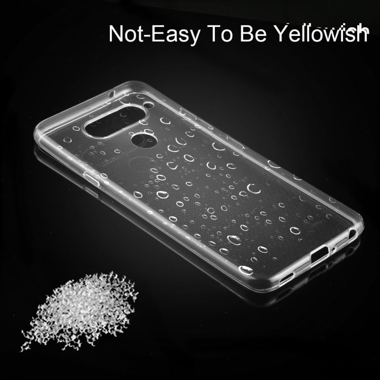 50 PCS 0.75mm Transparent TPU Case for LG V40 ThinQ