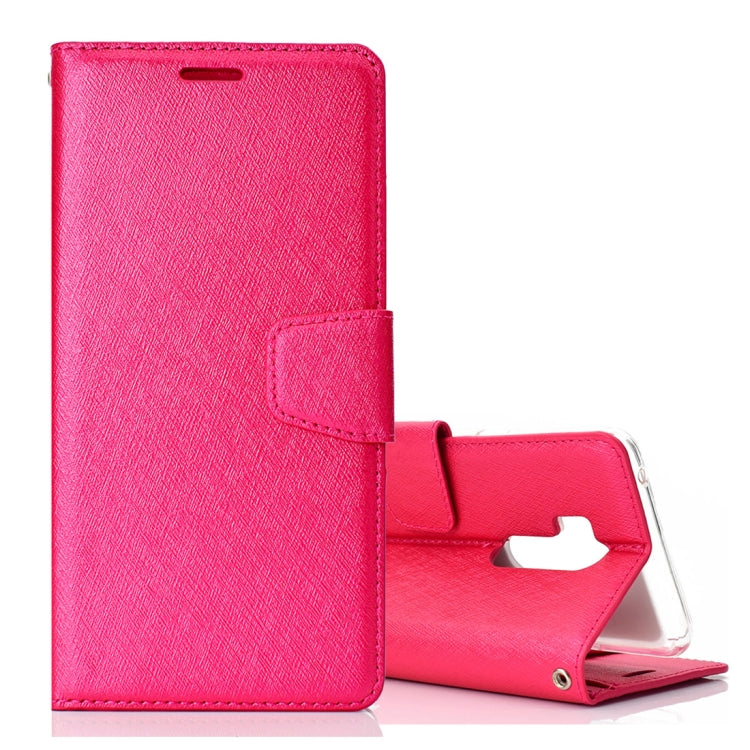 Silk Texture Horizontal Flip Leather Case for LG G7 ThinQ, with Holder & Card slots & Wallet & Photo Frame