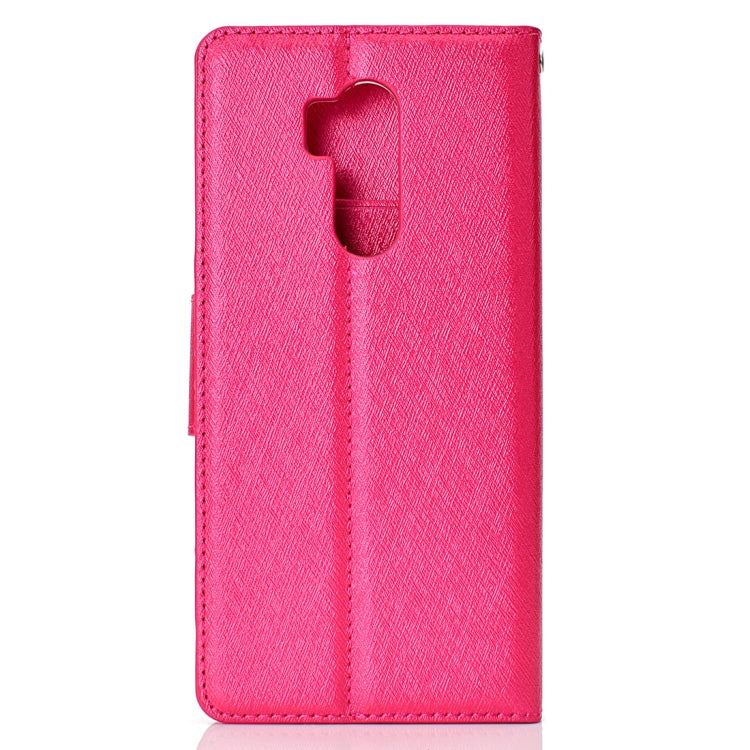 Silk Texture Horizontal Flip Leather Case for LG G7 ThinQ, with Holder & Card slots & Wallet & Photo Frame