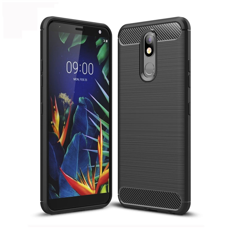 Brushed Texture Carbon Fiber TPU Case for LG K40