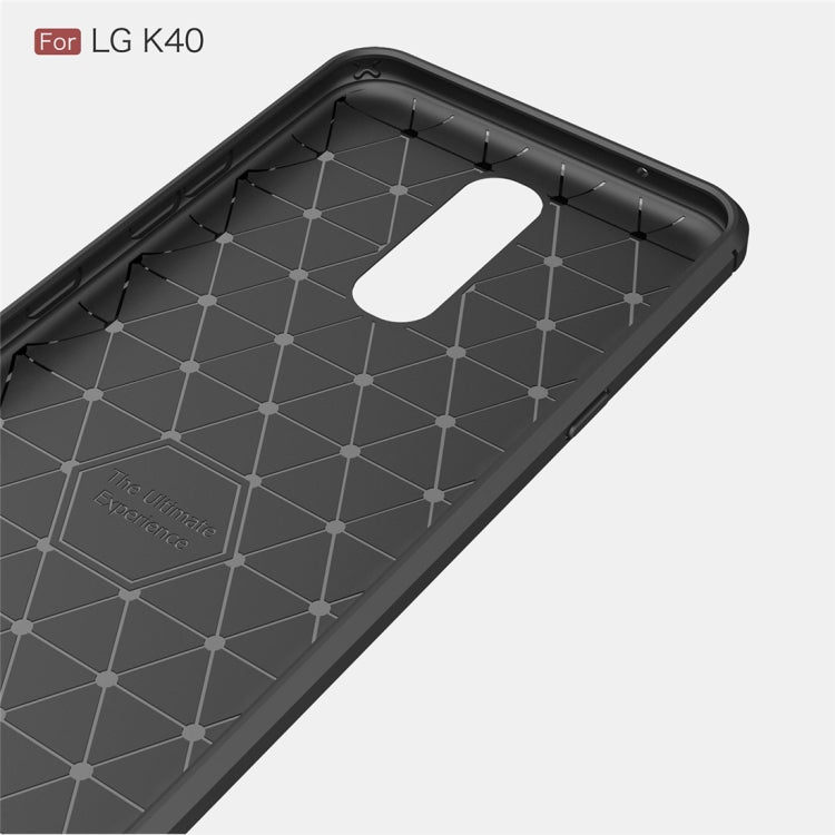 Brushed Texture Carbon Fiber TPU Case for LG K40