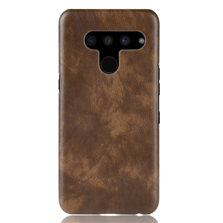 Shockproof Litchi Texture PC + PU Protective Case for LG V50 ThinQ 5G