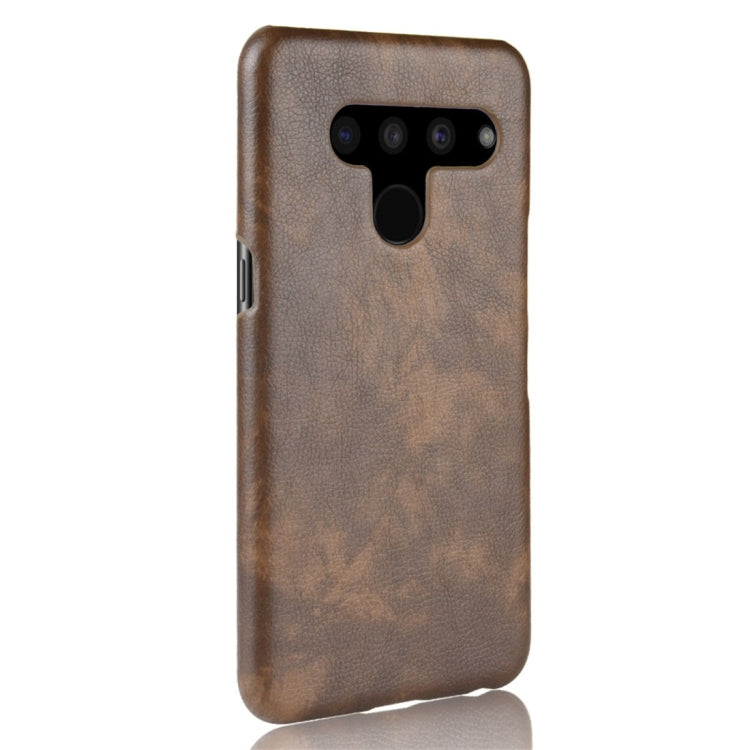 Shockproof Litchi Texture PC + PU Protective Case for LG V50 ThinQ 5G