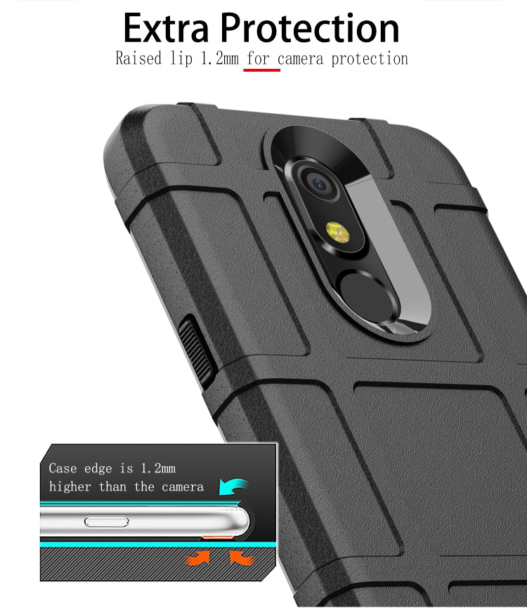 Shockproof Rugged Shield Full Coverage Protective Silicone Case for LG K40