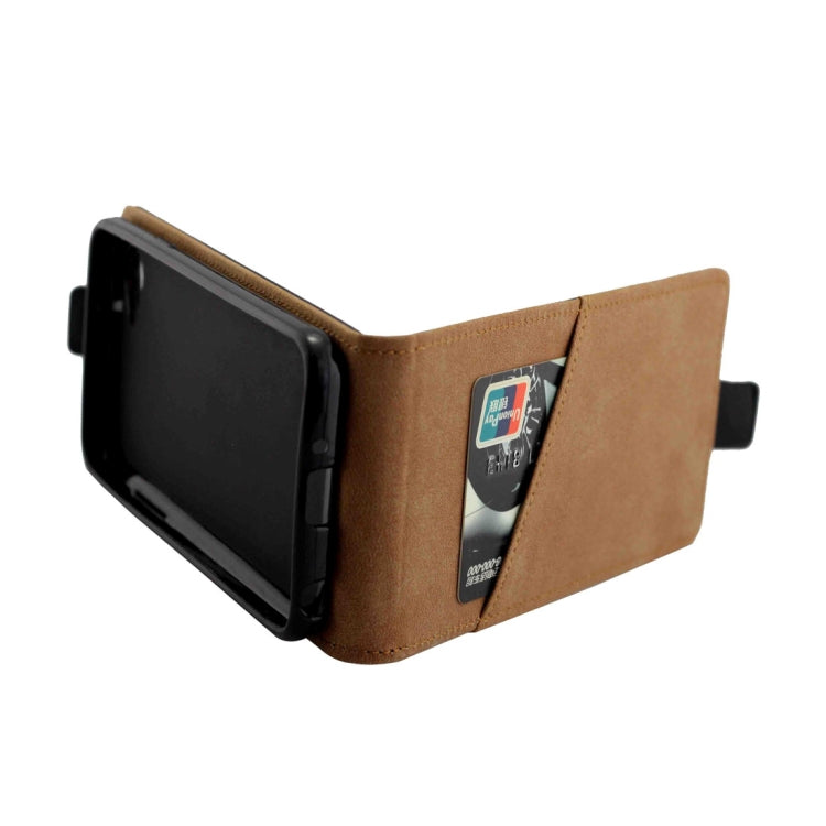 For LG Q6 TPU Business Style Vertical Flip Protective Leather Case with Card Slot