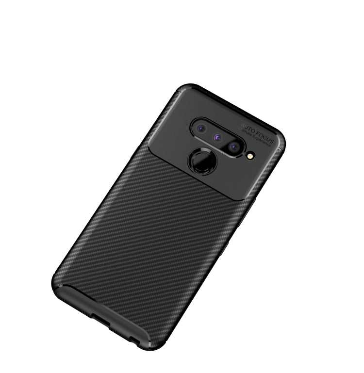 Beetle Series Carbon Fiber Texture Shockproof TPU Case for LG V50