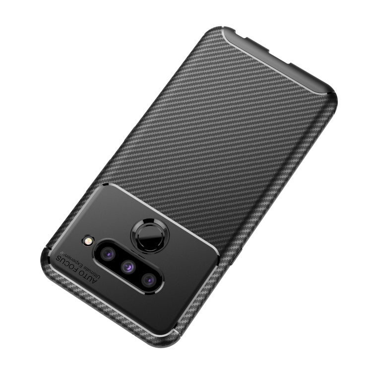 Beetle Series Carbon Fiber Texture Shockproof TPU Case for LG V50