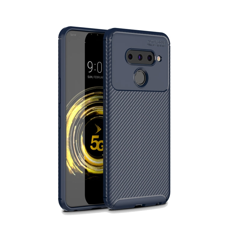 Beetle Series Carbon Fiber Texture Shockproof TPU Case for LG V50