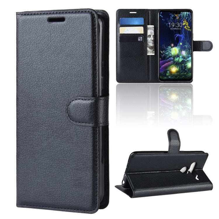 Litchi Texture Horizontal Flip Leather Case for LG V50 ThinQ 5G, with Wallet & Holder & Card Slots
