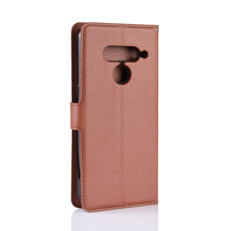 Litchi Texture Horizontal Flip Leather Case for LG V50 ThinQ 5G, with Wallet & Holder & Card Slots