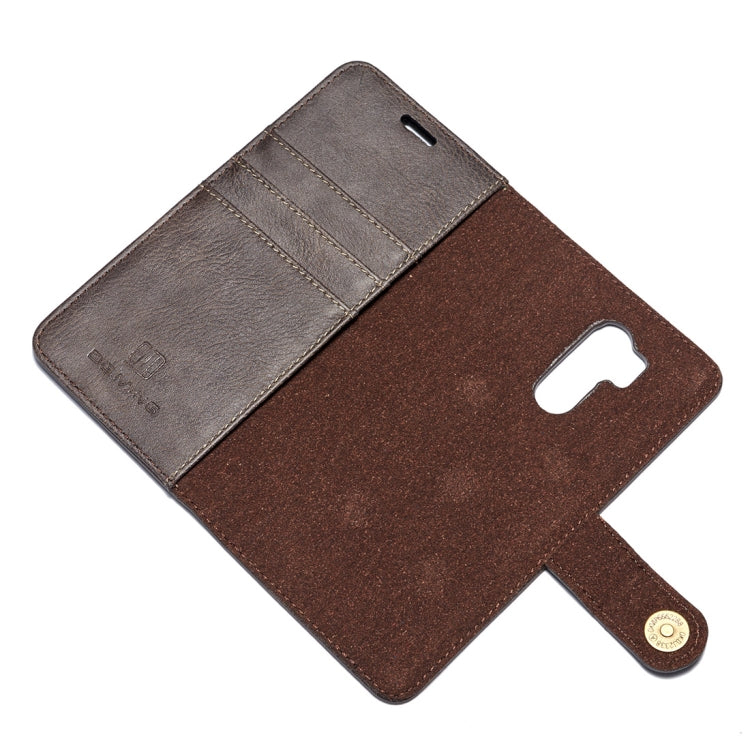 Crazy Horse Texture Flip Detachable Magnetic Leather Case for LG G7 ThinQ, with Holder & Card Slots & Wallet