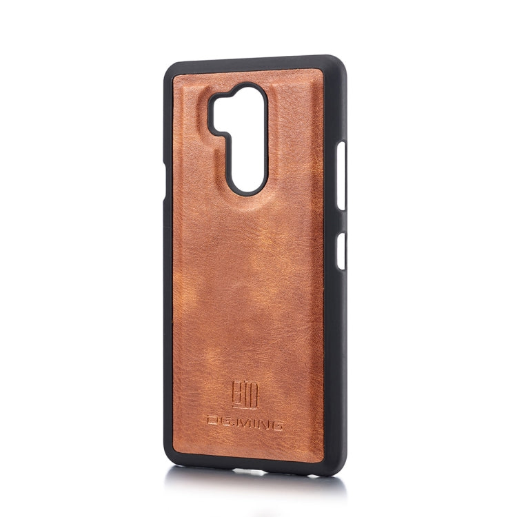 Crazy Horse Texture Flip Detachable Magnetic Leather Case for LG G7 ThinQ, with Holder & Card Slots & Wallet