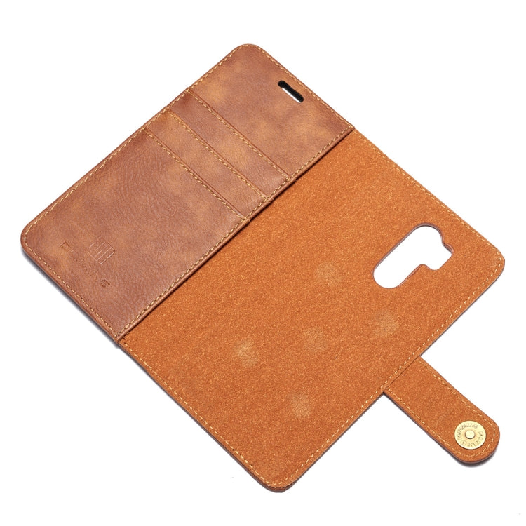 Crazy Horse Texture Flip Detachable Magnetic Leather Case for LG G7 ThinQ, with Holder & Card Slots & Wallet