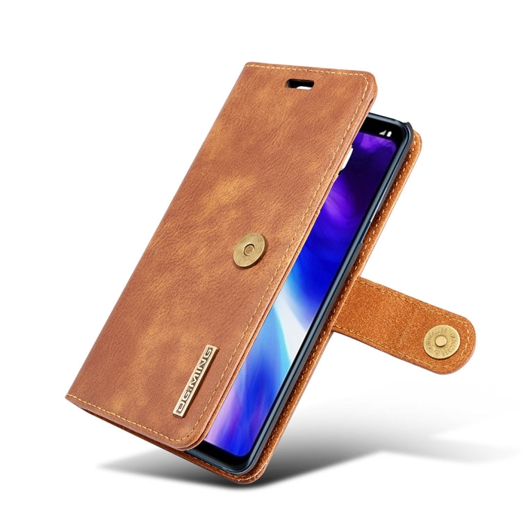 Crazy Horse Texture Flip Detachable Magnetic Leather Case for LG G7 ThinQ, with Holder & Card Slots & Wallet