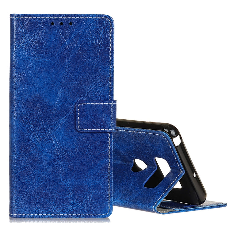 Retro Crazy Horse Texture Horizontal Flip Leather Case for LG K50, with Holder & Card Slots & Photo Frame