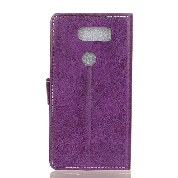 Retro Crazy Horse Texture Horizontal Flip Leather Case for LG K50, with Holder & Card Slots & Photo Frame