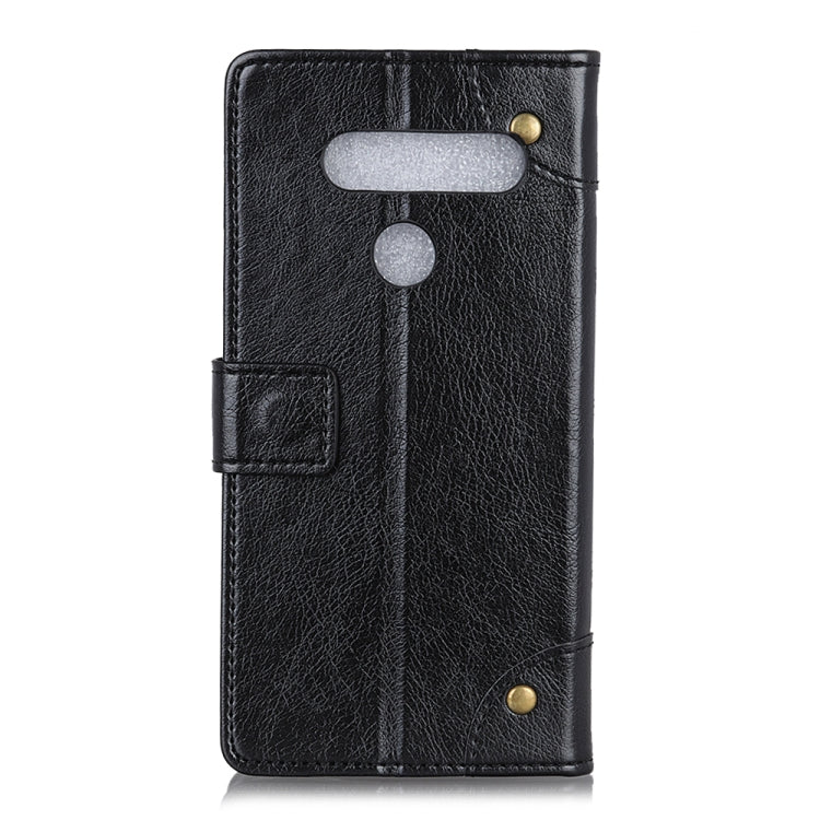 Copper Buckle Nappa Texture Horizontal Flip Leather Case for LG K50, with Holder & Card Slots & Wallet