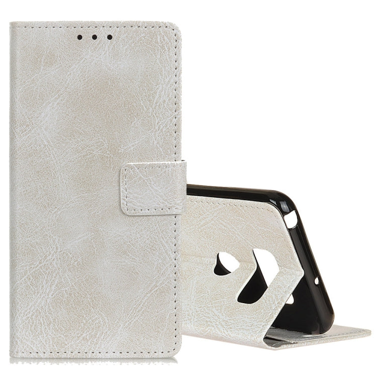 Retro Crazy Horse Texture Horizontal Flip Leather Case for LG Q60, with Holder & Card Slots & Photo Frame