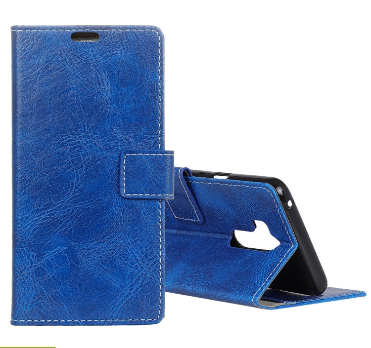 For LG G7 ThinQ Retro Crazy Horse Texture Horizontal Flip Leather Case with Holder & Card Slots & Wallet & Photo & Environmental PU