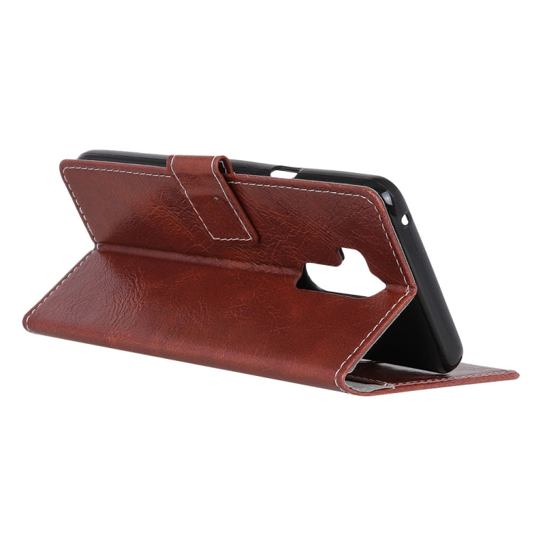 For LG G7 ThinQ Retro Crazy Horse Texture Horizontal Flip Leather Case with Holder & Card Slots & Wallet & Photo & Environmental PU