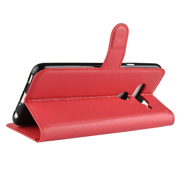 Litchi Texture Horizontal Flip Leather Case for LG V40 ThinQ, with Holder & Card Slots & Wallet