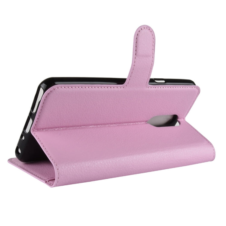 Litchi Texture Horizontal Flip Leather Case for LG Q Stylo 4, with Wallet & Holder & Card Slots