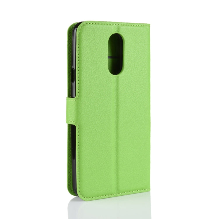 Litchi Texture Horizontal Flip Leather Case for LG Q Stylo 4, with Wallet & Holder & Card Slots