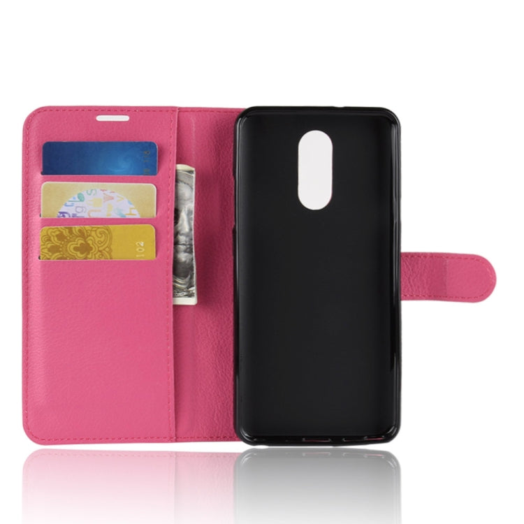 Litchi Texture Horizontal Flip Leather Case for LG Q Stylo 4, with Wallet & Holder & Card Slots
