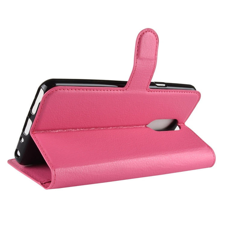 Litchi Texture Horizontal Flip Leather Case for LG Q Stylo 4, with Wallet & Holder & Card Slots