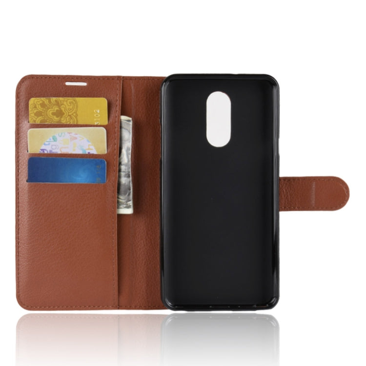 Litchi Texture Horizontal Flip Leather Case for LG Q Stylo 4, with Wallet & Holder & Card Slots