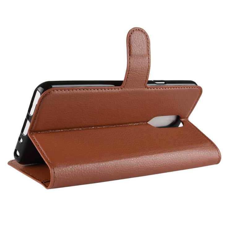 Litchi Texture Horizontal Flip Leather Case for LG Q Stylo 4, with Wallet & Holder & Card Slots